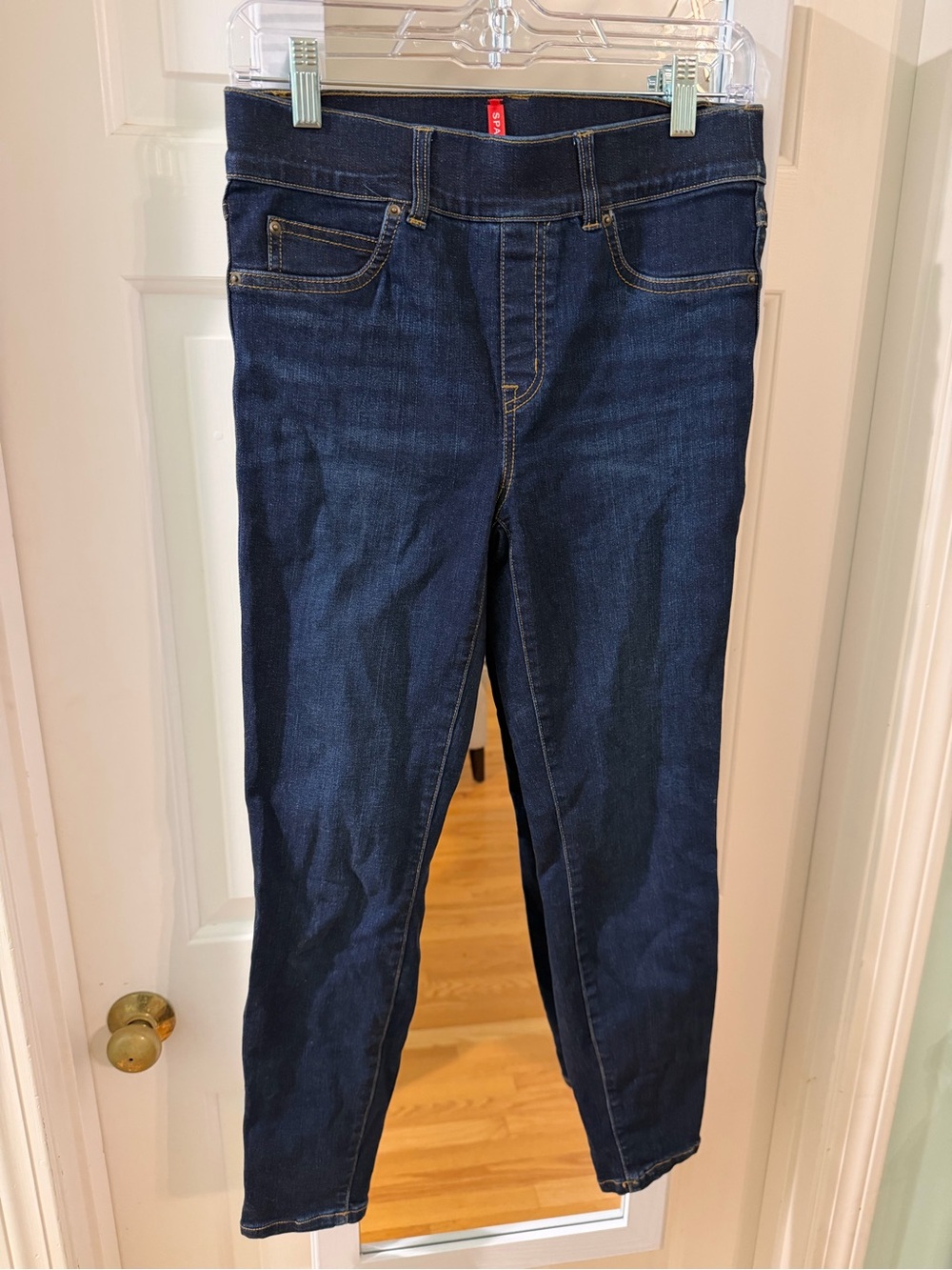 Spanx Jeggings/Jeans Dark Blue Skinny Jeans